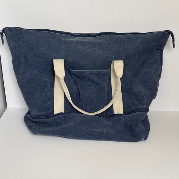Lo & Sons Handbags - Lo & Sons Blue Canvas Weekender Bag